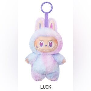 NIB Authentic Pop Mart Big Into Energy Luck Purple Pink Labubu Vinyl Pendant